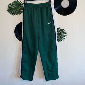 Green Nike track pants size
